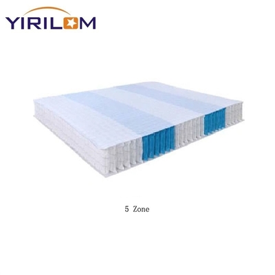 King Size Pocket Spring Mattress Unit 1.8mm Steel Wire 5.5 Turns
