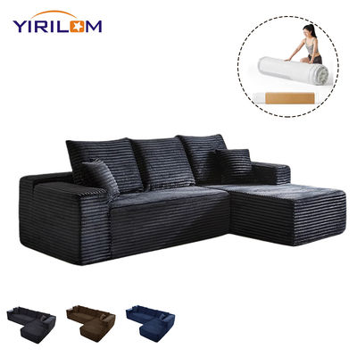 Good price Modular Sectional Sofa with L-Shape Design Compressible for Easy Storage and No Assembly Required online