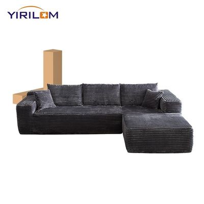 Good price Modern Compression Sofa with Vacuum Compressed Roll Corduroy Upholstery and Customizable Size for Living Room online