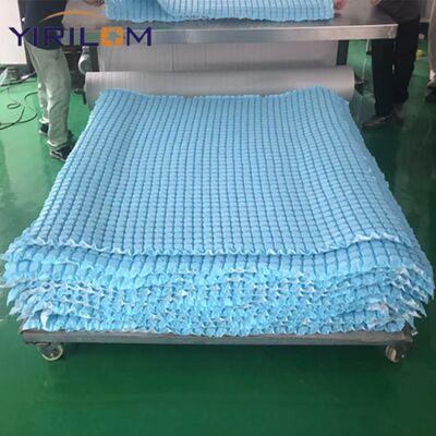 High Carbon Steel Wire Micro Pocket Spring Unit with 1.6mm~2.3mm Steel Diameter and Non Woven Fabric Cover for Mattress Support