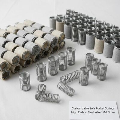 High Carbon Steel Wire Sofa Pocket Spring with Customizable Size and Compressed Packaging