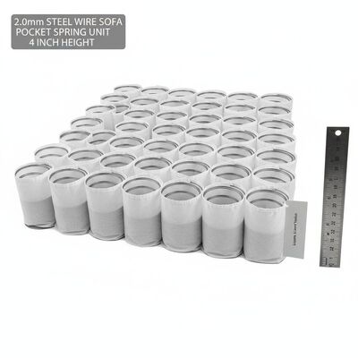 2.0mm Steel Wire 4'' Height Ergonomic Comfort Sofa Pocket Spring Unit for Enhanced Support