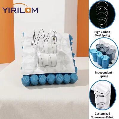 8cm-10cm Height 1.0mm-1.9mm Wire Diameter High Carbon Steel Wire Independent Pocket Spring for Sofa Cushion