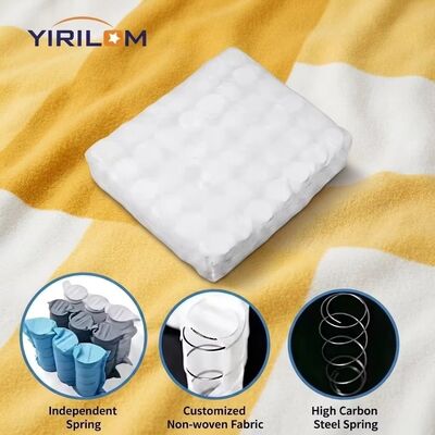 High Carbon Steel Wire Independent Pocket Spring for Sofa Cushion with 8cm-10cm Height and Non Woven Fabric Cover
