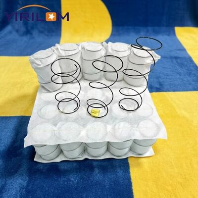 White 80gsm Fabric Sofa Pocket Spring Unit with Durable Independent Coil and 6cm-12cm Height