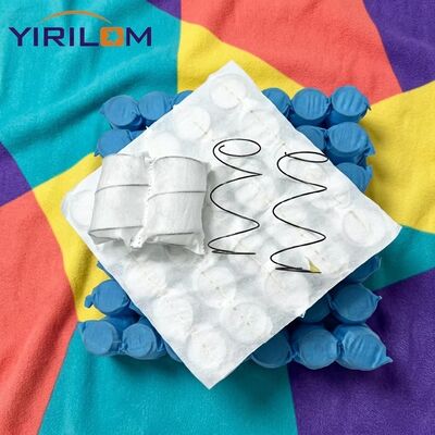 White Non-woven Fabric Micro Pocket Spring Coil for Sofa Seat and Cushion with Steel Wire