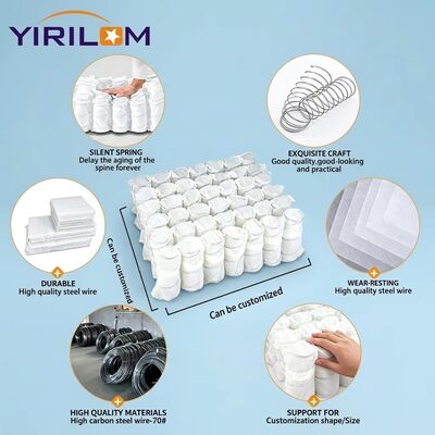 High Carbon Steel Wire Sofa Pocket Spring Unit with 6-12cm Height and Non Woven Fabric Cover
