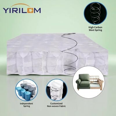 High Carbon Steel Wire Sofa Pocket Spring Unit with 6-12cm Height and Non Woven Fabric Cover