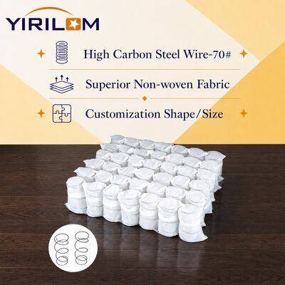 Individually Wrapped 2.0mm High Carbon Steel Sofa Pocket Spring with Non Woven Fabric Cover