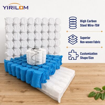 1.8-2.0mm Wire High Carbon Steel Independent Pocket Spring Unit with Compressed Roll Pack for Sofa Cushion