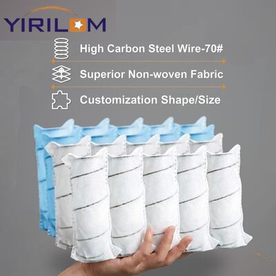 4 Inch Mini Pocket Spring Unit with 80gsm Fabric for Customized Sofa Seat Support
