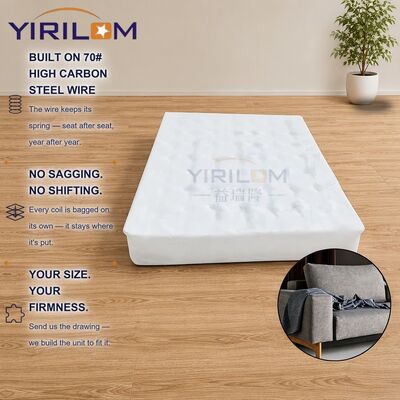 1.8mm-2.2mm Steel Wire Sofa Pocket Spring Coil Unit with 6-12cm Spring Height and Customized Size