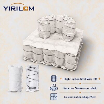 Adjustable Height 2-6 Inch Sofa Pocket Spring Coil with 70# High Carbon Steel Wire and Individual Pocketed Coils