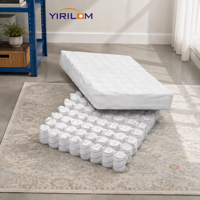 Certified Pocket Coil Spring Unit for Sofa Seat Cushion and Upholstery with RoHS Compliant Fabric Cover