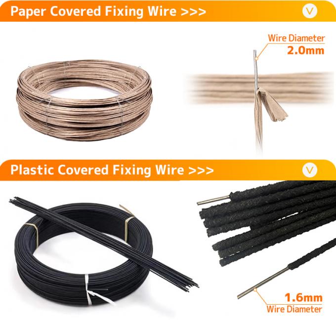 OEM Furniture Accessory 2.0mm Spring Wire Paper Fixing Wire for Sofa Zig Zag Spring 4