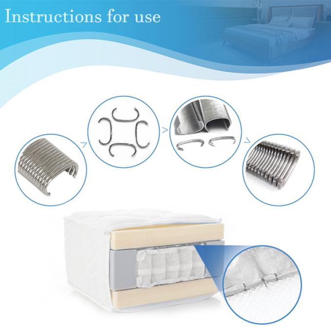 Galvanized Curved C Type Rings Nails Shock-resistant Anti-loose Industrial Equipment Hog Rings Staple 6