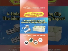 4 Holes Couch Spring Sofa Metal Plastic Composite Clips for Furniture Zigzag Spring