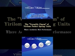 Non-woven Fabric Rolled Up Coil Spring Pocket Spring For Sofa Cushion Seating