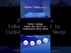 Mattress Pocket Springs Factory Provide High Carbon Steel Wire Pocketed Coil Spring