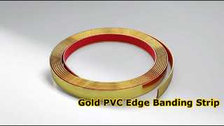 Wholesale Chrome Golden PVC Edge Trim Strip Sofa Trim Furniture Decorative Edge Banding for Cabinet 